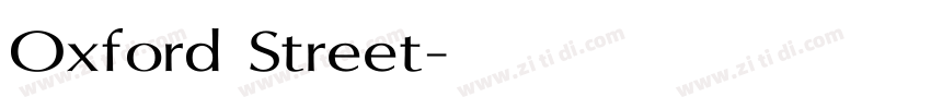 Oxford Street字体转换